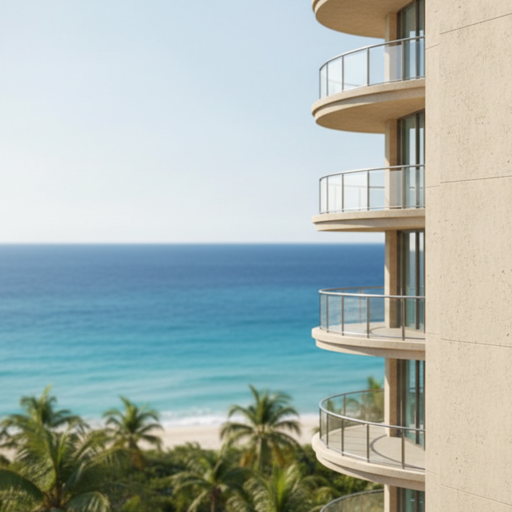 Celeste Tulum — Balcones curvos